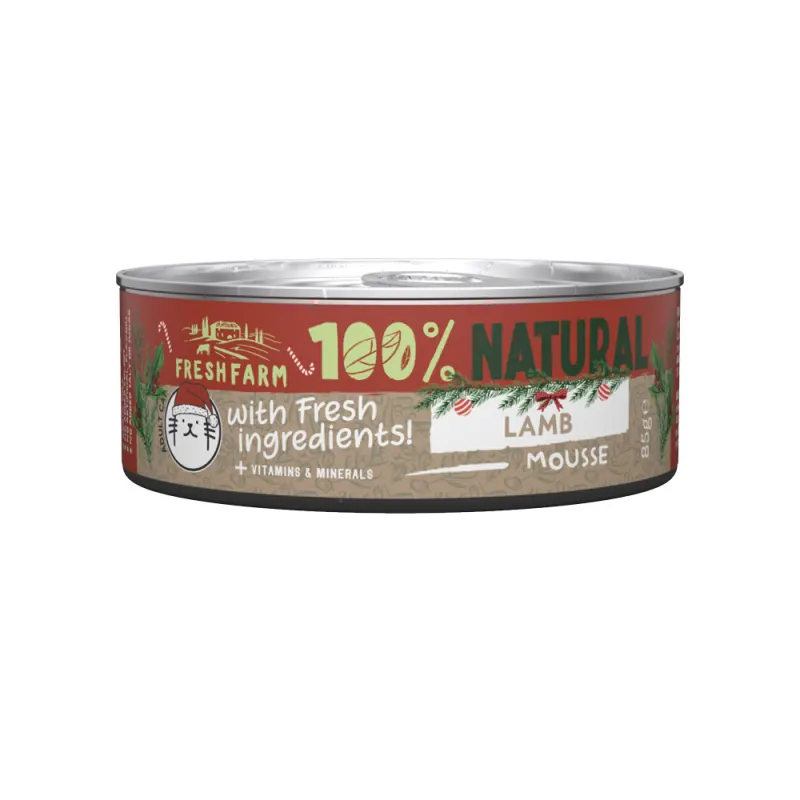 Fresh Farm Cat Smooth Pate Lamb 85gr Christmas Edition