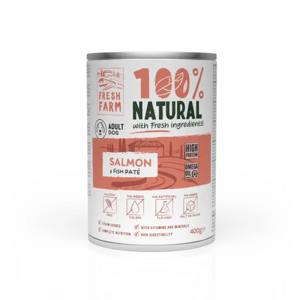 Fresh Farm Smooth pate with salmon & fish 400 gr