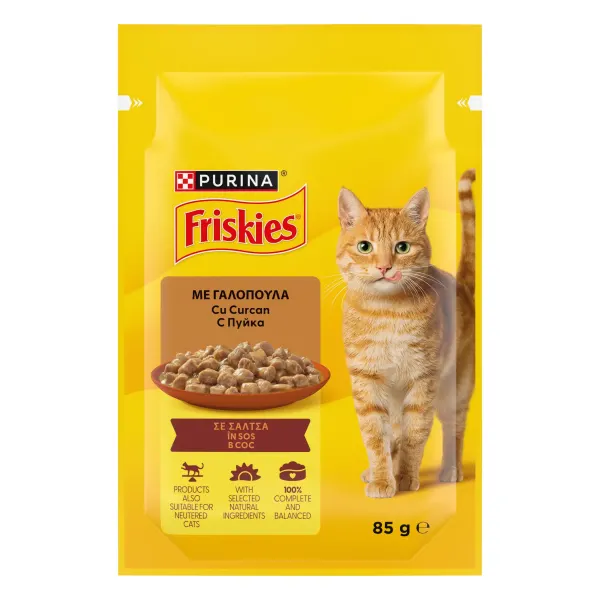 FRISKIES Adult Cat, Turkey, 85 g