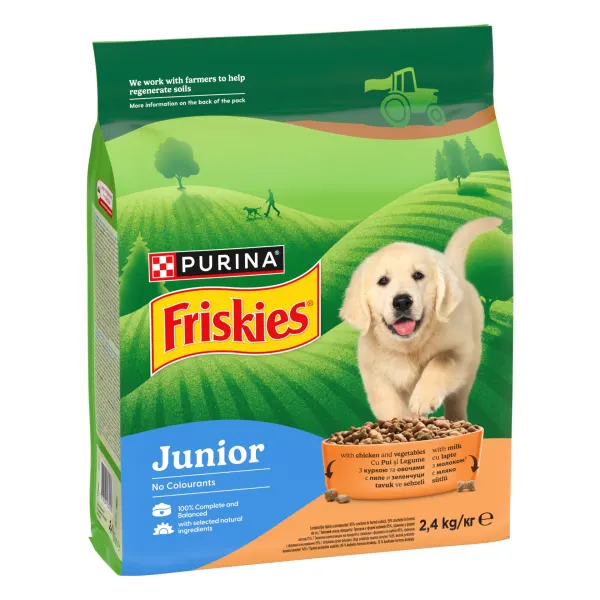 Friskies Dog Junior Pui/Legume 2.4 kg