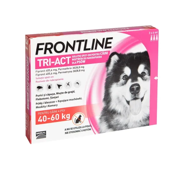 FRONTLINE TRI-ACT XL (40-60 KG) - 3 PIPETE