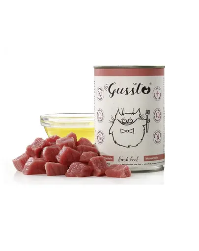 GUSSTO Cat Fresh Beef CARNE PROASPATA DE VITA 400 g