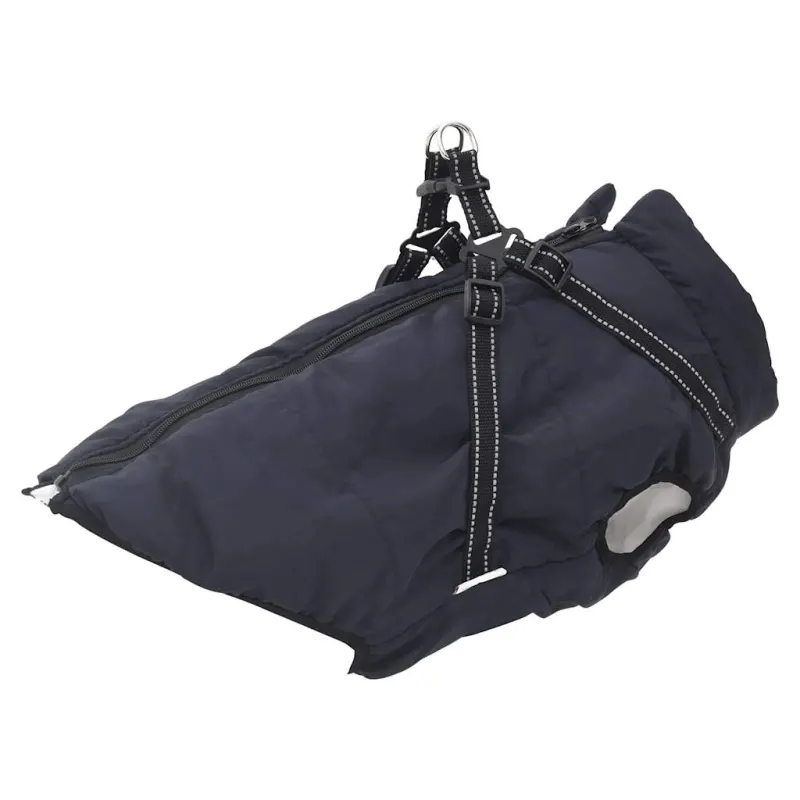 Haina caini cu ham impermeabila reflectorizanta, bleumarin, 5xl