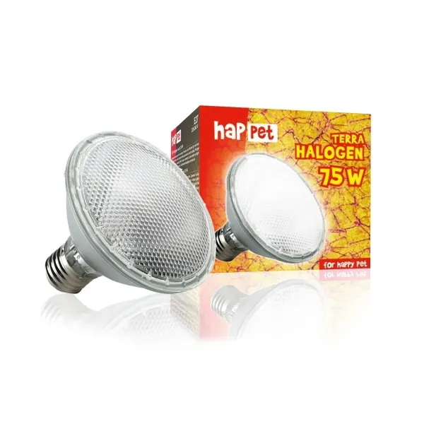 Happet, Bec cu Halogen pentru Terariu, 75W, 9 cm