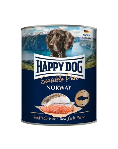 HAPPY DOG Sensible Norway cu Pește 800 g Hrană umedă pentru câini