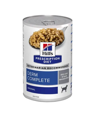 HILL'S Prescription Diet Canine Derm Complete 370 g hrana pentru caini