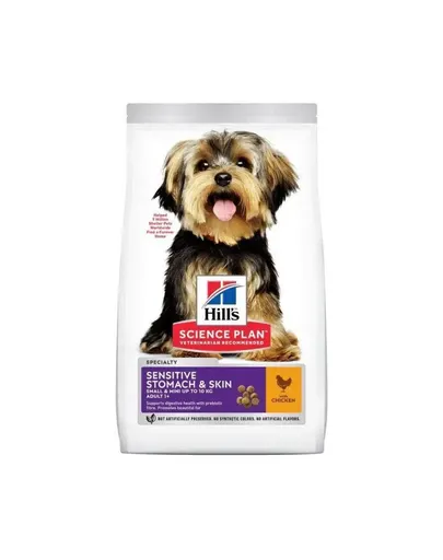 HILL'S Science Plan Adult Small & Mini Sensitive Stomach & Skin cu pui 6 kg pentru câini