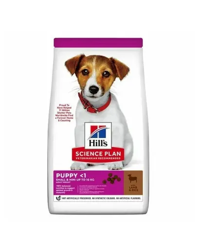 HILL'S Science Plan Puppy Small &amp; Mini cu miel și orez 6 kg pentru căței