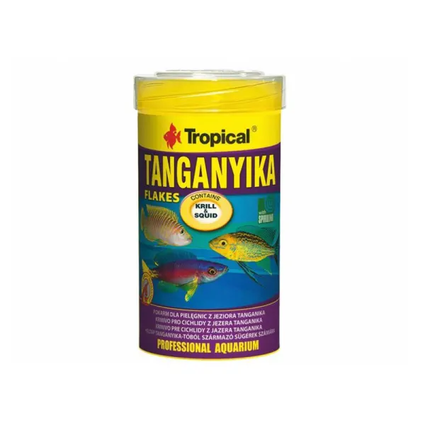 Hrana cichlide africane Tropical Tanganyika fulgi 250ml