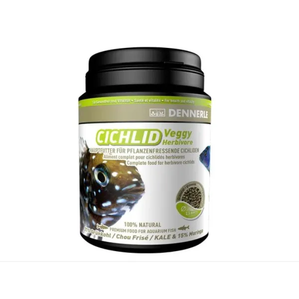 Hrana cichlide ierbivore Dennerle Veggy Herbivore Granule 200ml