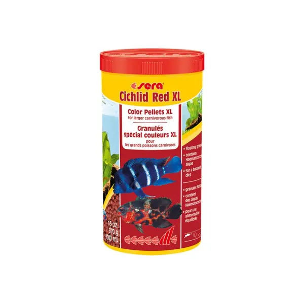 Hrana ciclide carnivore Sera Cichlid Red XL 1000ml