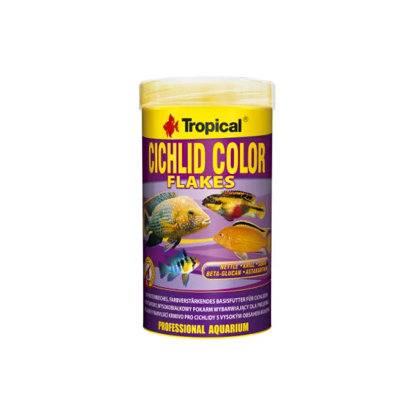 Hrana ciclide Tropical Cichlid Color Flakes 250ml/50gr