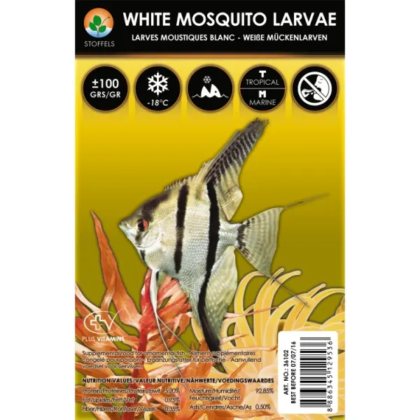 Hrana congelata Stoffels White mosquito larvae 100gr Choco
