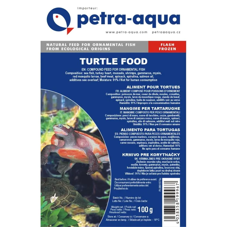 Hrana congelata testoase Turtle Food blistere 100gr