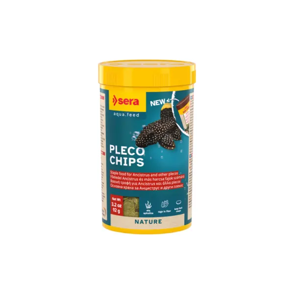 Hrana de baza pentru sanitari Sera Pleco Chips 100ml