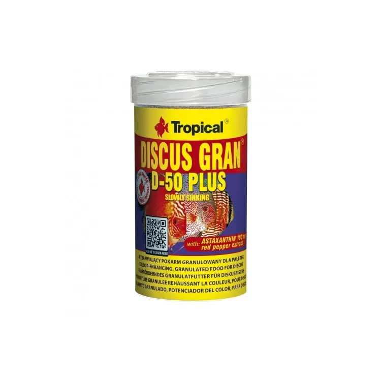 Hrana discusi Tropical Discus Gran D-50 Plus 100ml/44gr