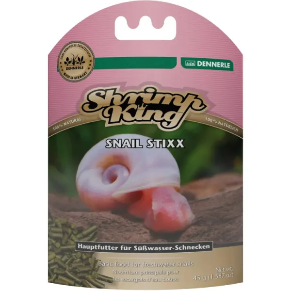 Hrana melci Dennerle Shrimp King Snail Stixx 45gr