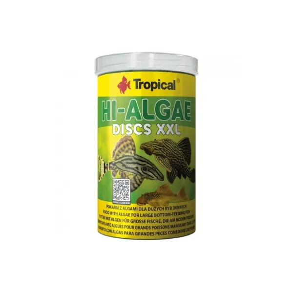 Hrana pesti sanitari Tropical Hi-Algae Discs XXL 1000ml/500gr