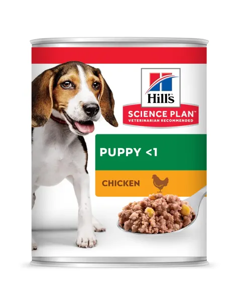 Hrana umeda caini, Hill's Science Plan Canine Puppy Chicken, 370 g