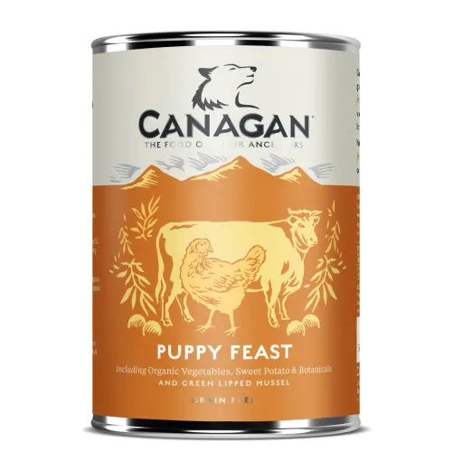 Hrana umeda pentru caini Canagan Grain Free Puppy Feast 400 g