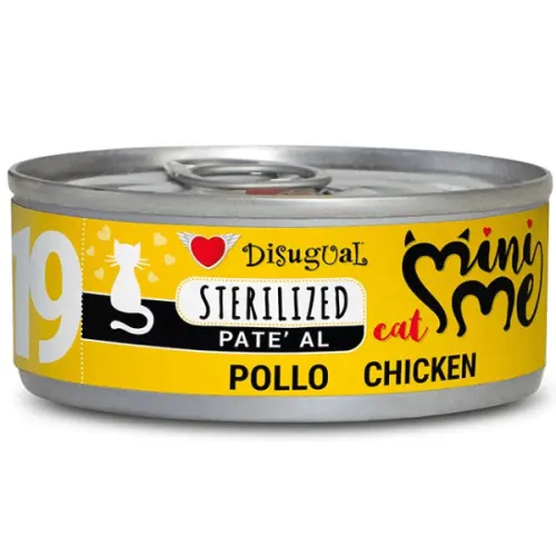 Hrana umeda pentru pisici Disugual Cat Mini Me Sterilized Pui 85g