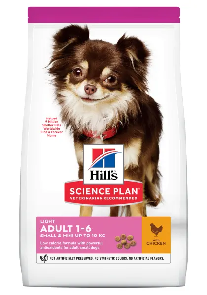Hrana uscata caini, Hill's Science Plan Canine Adult Small and Mini Light Chicken, 1.5 kg