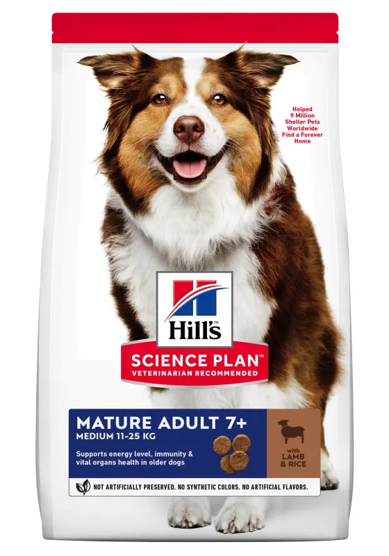 Hrana uscata caini, Hill's Science Plan Canine Mature Medium Lamb and Rice, 14 kg