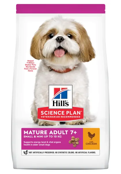 Hrana uscata caini, Hill's Science Plan Canine Mature Small and Mini Chicken, 3 kg