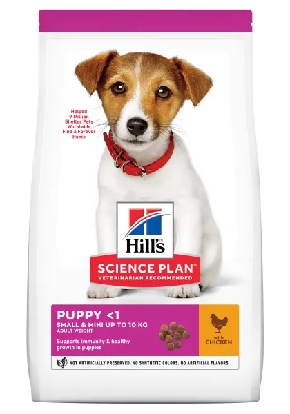 Hrana uscata caini, Hill's Science Plan Canine Puppy Small and Mini Chicken, 300 g