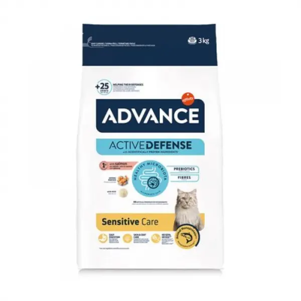 Hrana uscata pentru pisici Advance Sensitive cu somon 3 kg