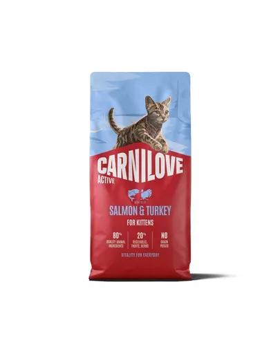 Hrană uscată pentru pisoi CARNILOVE Active 6 kg somon și curcan