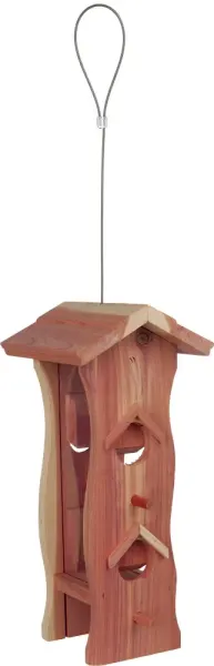 Hranitor Exterior Lemn 600 ml/12x29x14 cm Natural 55841