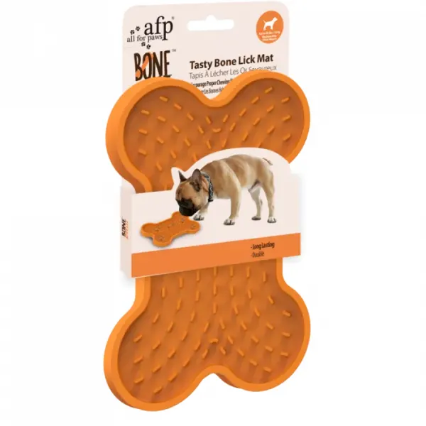 Hranitor interactiv, All For Paws, Bone Lick Mat S, hranire lenta, 20x14 cm