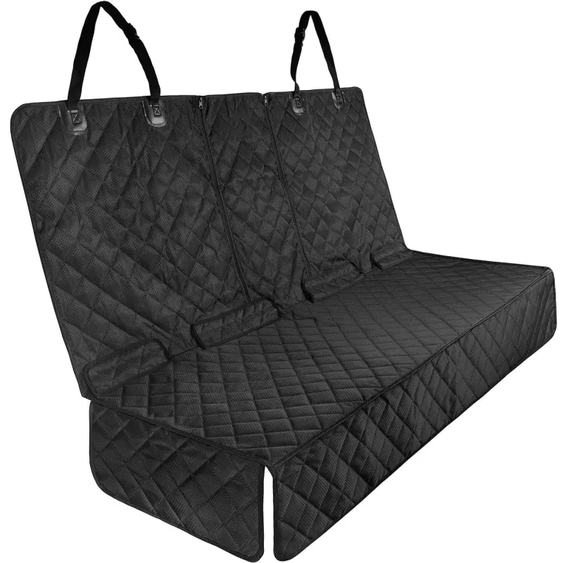 Husă Auto Universala pentru Protecție și Transport Animale, Impermeabilă, Antialunecare, 125 cm, Neagră. - Default Title