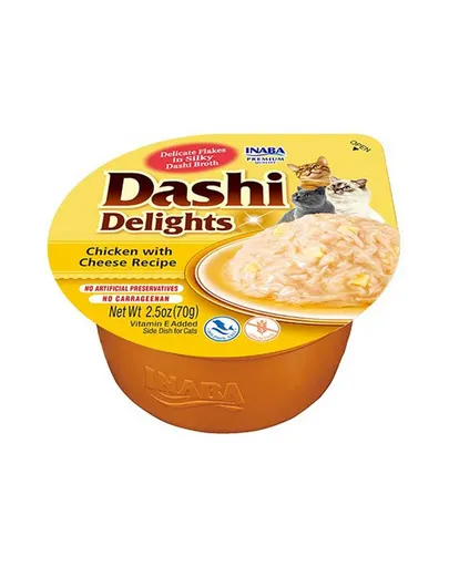INABA Cat Dashi Delights pui si branza mancare umeda pisica 70 g