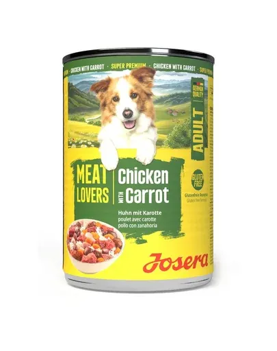 JOSERA Meat Lovers Menu pui și morcov 400 g hrană câini