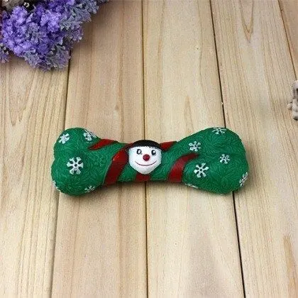 Jucarie Caine Pet Expert Os Christmas Verde 18 cm
