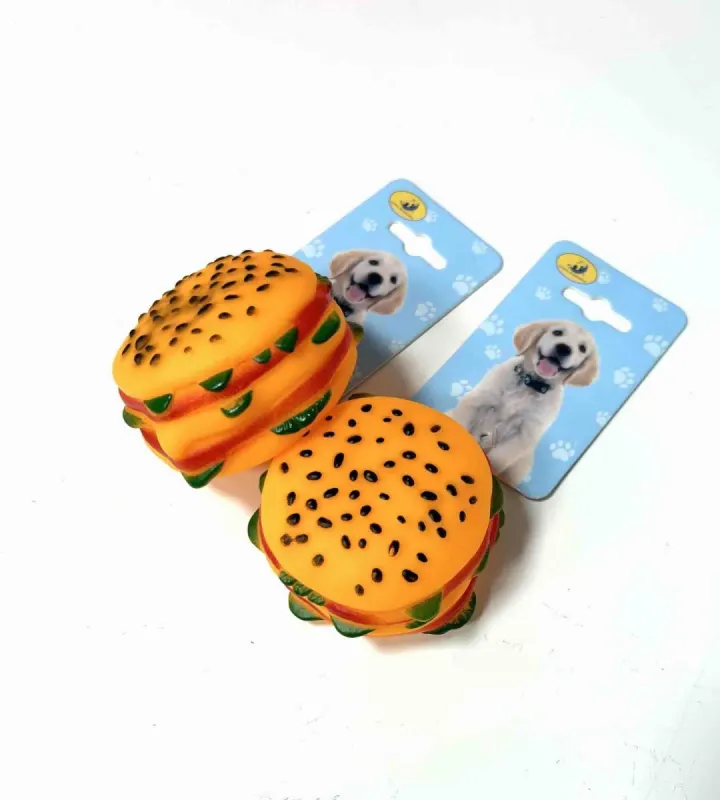Jucărie Engros din Cauciuc pentru Câini, Model Burger 2824