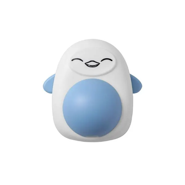 Jucarie interactiva Model Pinguin pentru pisicute cu minge rotativa 360° din iarba Catnip, 4.3 x 6 cm, Albastru Engros
