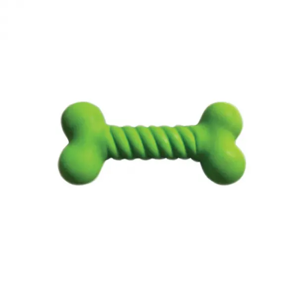 Jucarie pentru caini, os cauciuc rasucit 14x3cm