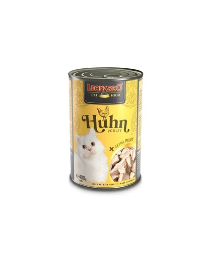 LEONARDO conserva cu pui, pentru pisici 6x400 g