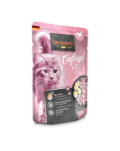 LEONARDO Finest Selection hrana umeda pentru pisici, pasari de curte si oua 85 g