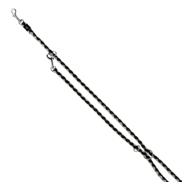 Lesa Coarda Cavo Reglabila 2 m/12 mm Negru/Gri 14351