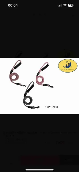 ​Lesă Engros Tip Coardă cu Mâner Ergonomic, model 2369