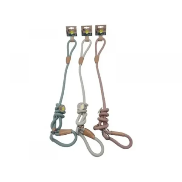 Lesa pentru caini, alb, ECO M-PETS, O 1.2 cm x 150 cm, S