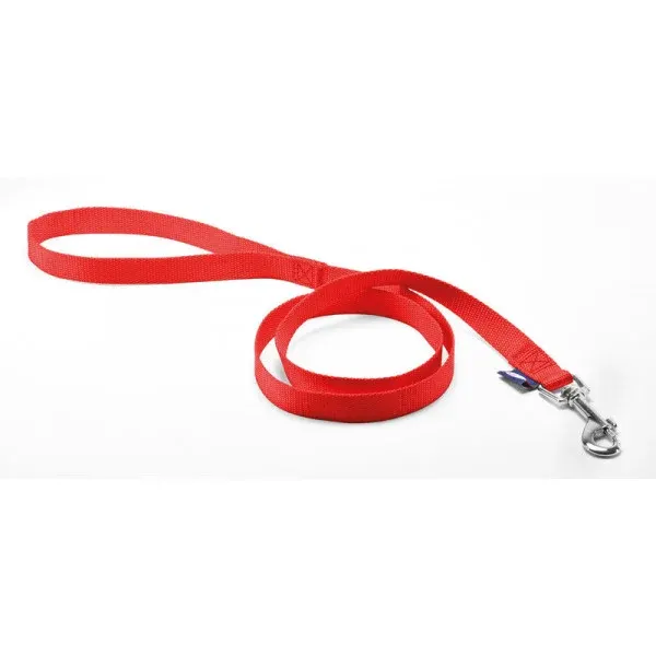 Lesa pentru caini din nylon rosie XL 2,5 x 100 cm