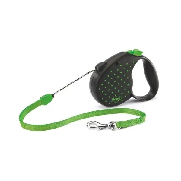 Lesa retractabila cu fir Flexi Verde M 5 m   25 kg