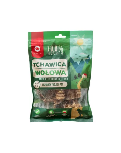 MACED 100% Nature Recompensa pentru caini, trahee de vita 100 g