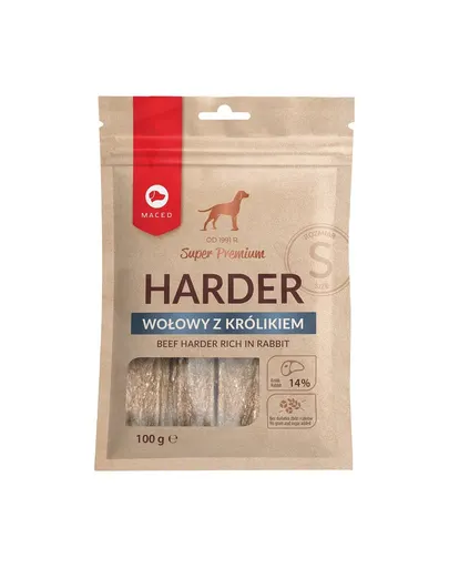 MACED Harder Batoane de mestecat pentru caini, cu iepure S 100 g