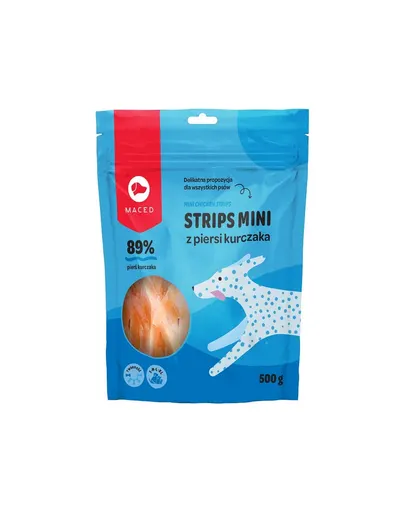 MACED Recompense caini, fasii cu pui 500 g